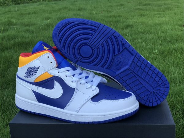 Air Jordan 1 Mid Releasing Royal Blue Laser Orange