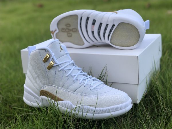 Air Jordan 12 Retro OVO White gold for sale