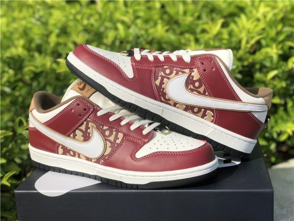 Dior Nike SB Dunk Low Vibrant Red 2020