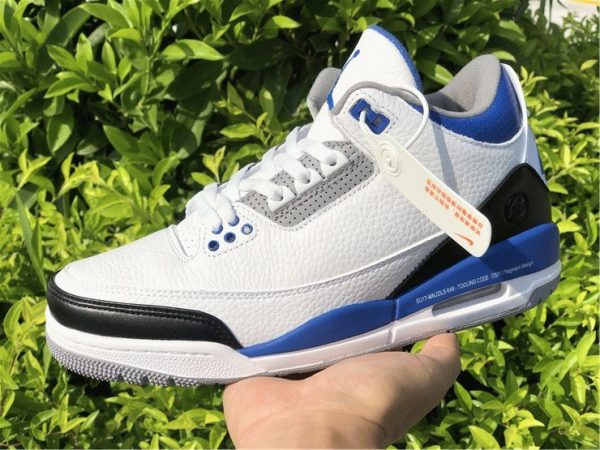 Fragment Design x Air Jordan 3 Royal Blue on hand