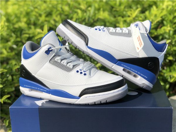 Fragment Design x Air Jordan 3 Royal Blue shoes