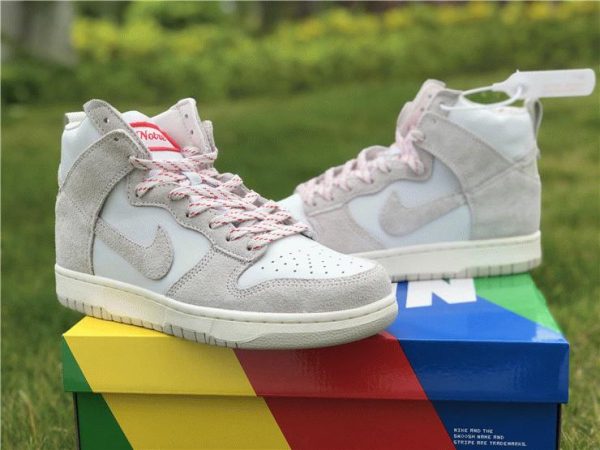 Nike Dunks SB High White Wolf Grey mudguard