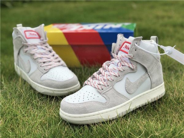 Nike Dunks SB High White Wolf Grey shoes