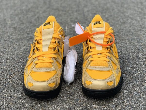 Off-White Nike Air Rubber Dunk University Gold front