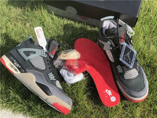 Off-White x Air Jordan 4 Bred insole