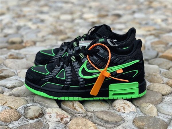 Off-White x Air Rubber Dunk Green Strike for sale