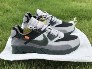 Off-White x Nike Air Max 90 Grey Green