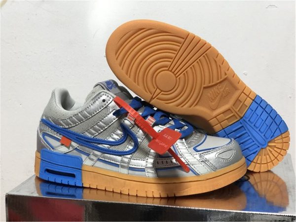 Off White x Nike Air Rubber Dunks University Blue