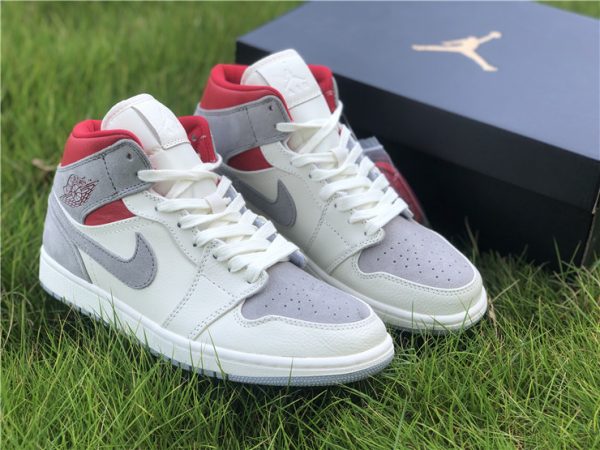 SNS x Air Jordan 1 Mid Sneakersnstuff grey