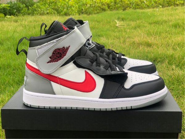 Air Jordan 1 Hi FlyEase Particle Grey gym red