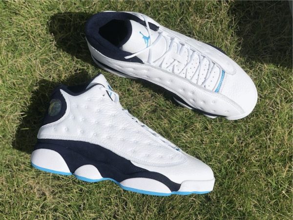 Air Jordan 13 Dark Powder Blue white