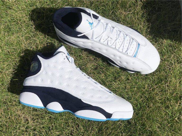jordan 13 retro white dark powder blue