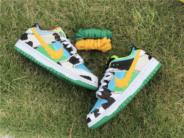 Ben Jerrys Nike SB Dunk Low Chunky Dunky yellow swoosh