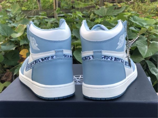 Dior x Air Jordan 1 University Blue heel