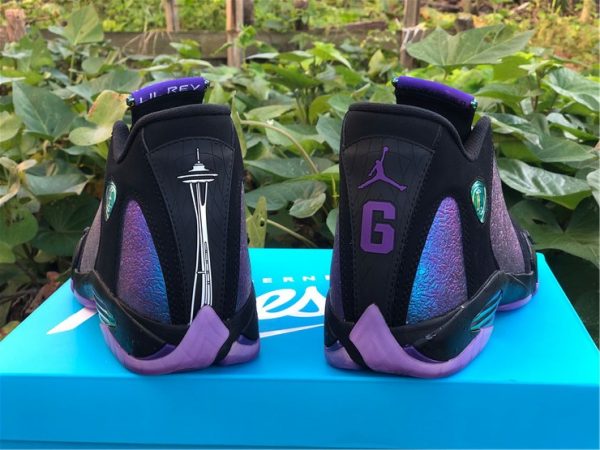 Ethan Ellis Air Jordan 14 Doernbecher heel