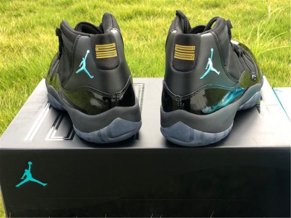 Jordan 11 Retro Gamma Blue - 378037-006 gold heel