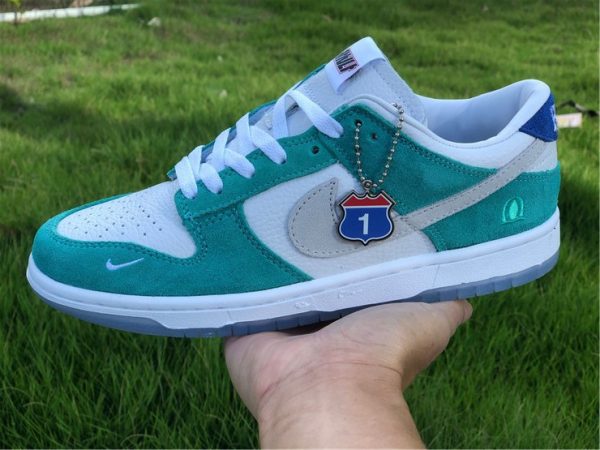 Kasina x Nike Dunk Low Neptune Green on hand