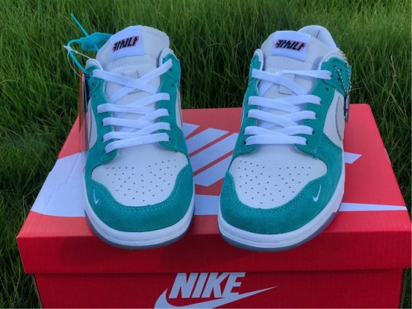 Kasina x Nike Dunk Low Neptune Green white