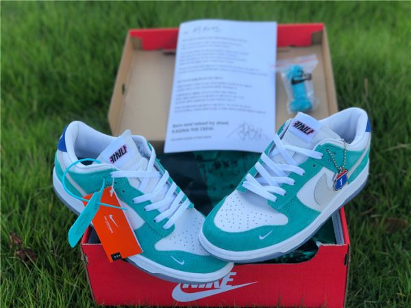 Kasina x Nike Dunk Low Neptune Green with box