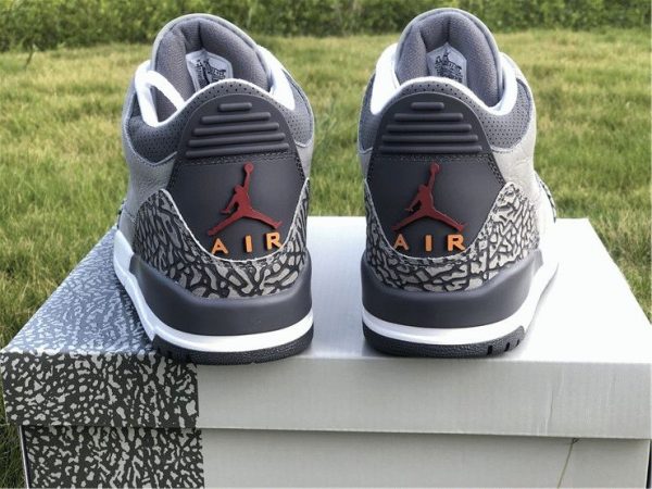 New Air Jordan 3 Cool Grey 2021 heel