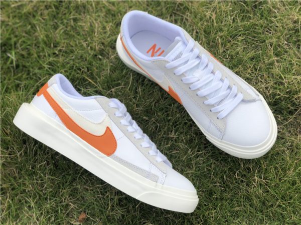 Nike Blazer Low Sacai White Grey Orange inner