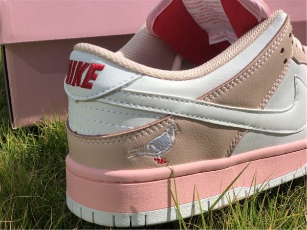 Pink White Pigeon SB Dunk Low Elite detail