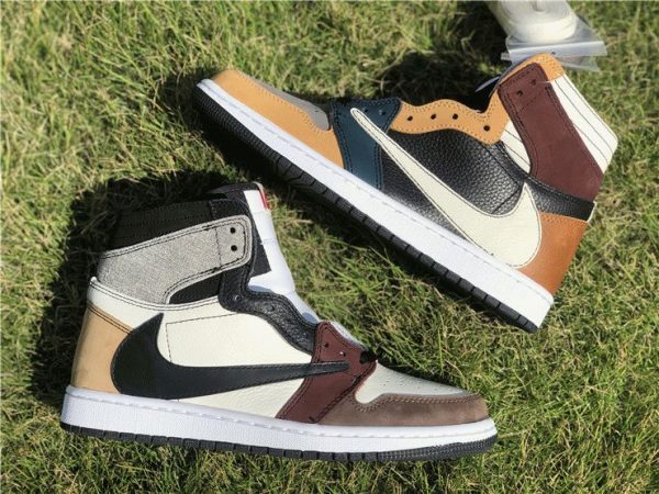 Travis Scott Jordan 1 Retro High Brown Khaki sneaker