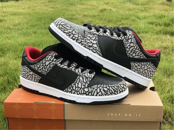 buy Supreme x Dunk Low Pro SB Black Cement