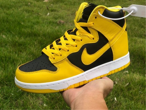 new Nike Dunk High Black Varsity Maize