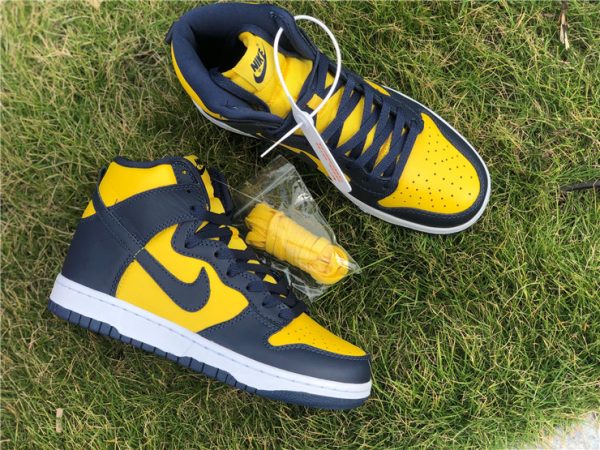 new Nike Dunk High SP Michigan Black Varsity Maize