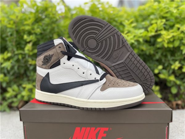 2020 Jordan 1 Retro High White Dark Mocha Black