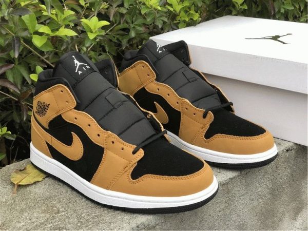 Air 1 Mid Se Desert Ochre black