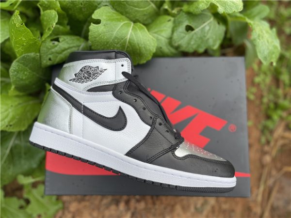 Air Jordan 1 High OG Silver Toe 2021 panels