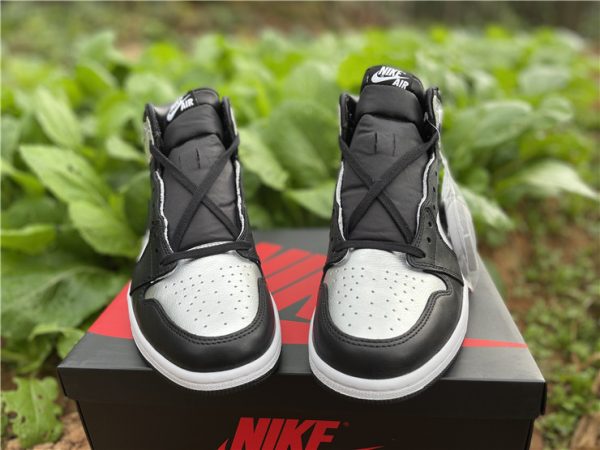 Air Jordan 1 High OG Silver Toe 2021 tongue