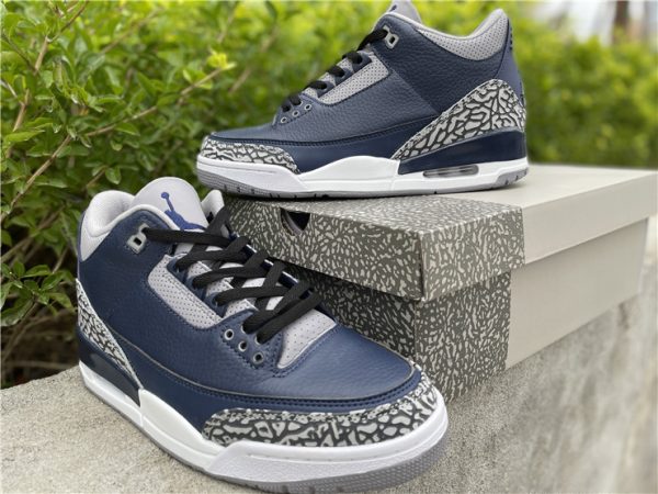 Air Jordan 3 Georgetown Midnight Navy for sale