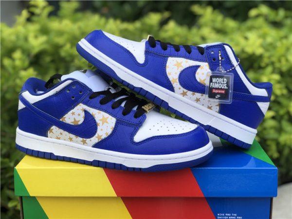 Blue Stars Supreme x Nike SB Dunk Low