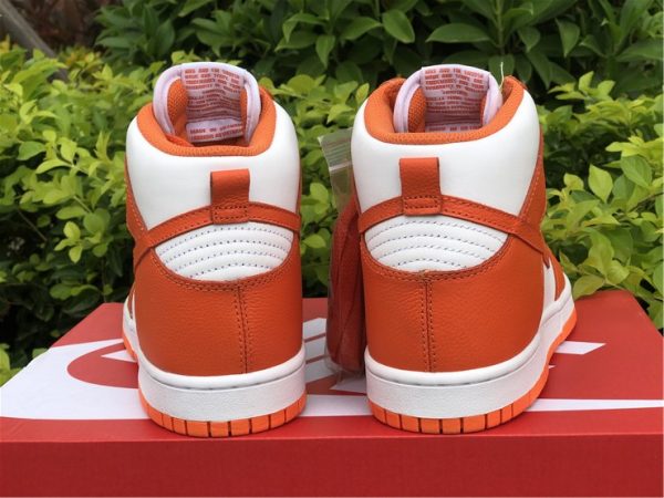 Dunk High Syracuse Team Orange 850477-101 heel