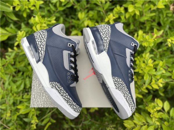 Georgetown Midnight Navy Jordan 3 shoes