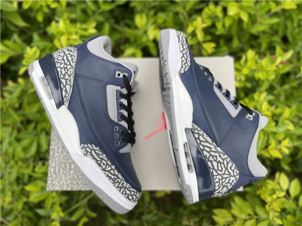 Georgetown Midnight Navy Jordan 3 sneaker