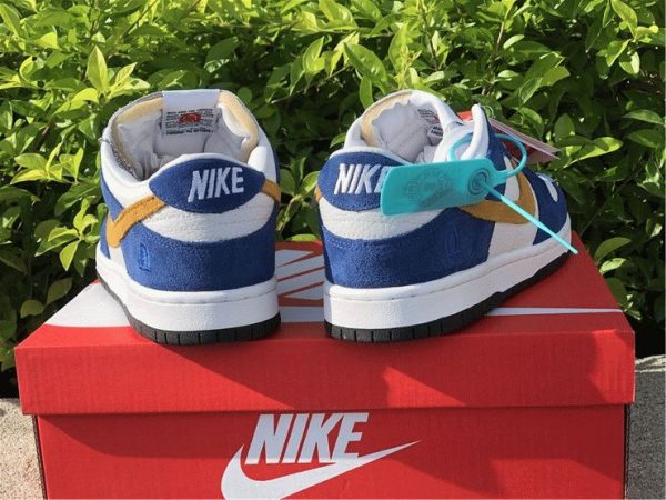 Kasina Nike Dunk Low Industrial Blue heel