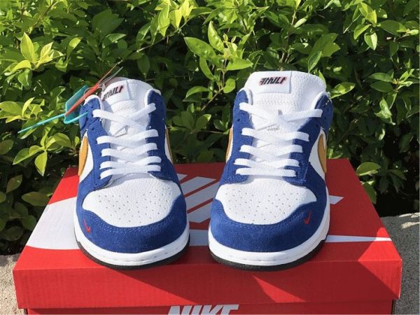 Kasina Nike Dunk Low Industrial Blue white tongue