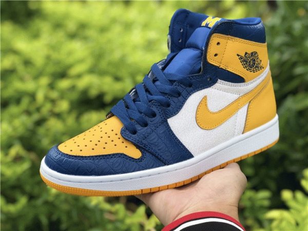 Michigan Wolverines Air Jordan 1 PE on hand