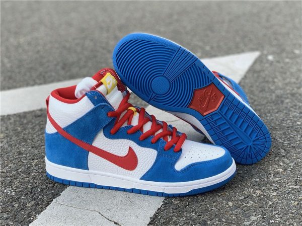 Nike Dunk High SB Doraemon university red