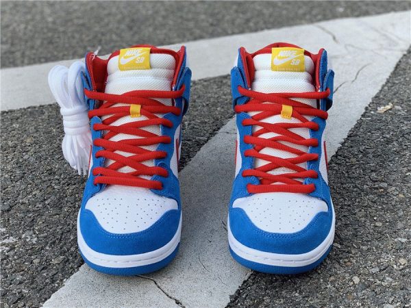 Nike Dunk High SB Doraemon white blue