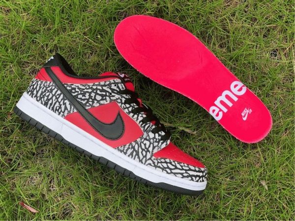 Nike Dunk SB Low Supreme Red Cement insole
