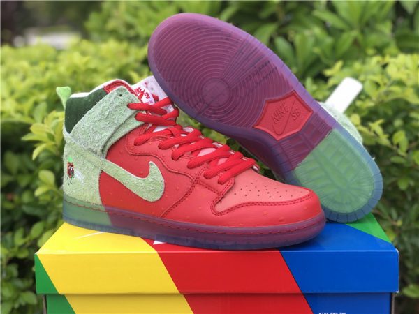 Nike SB Dunk High Strawberry Cough for sale