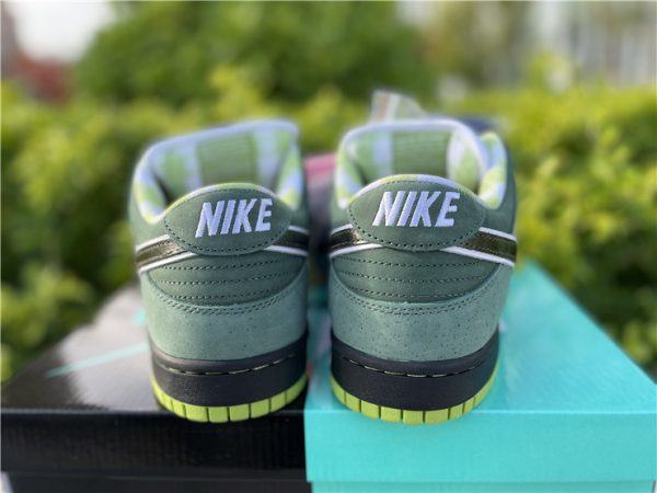 Nike SB Dunk Low Concepts Green Lobster heel