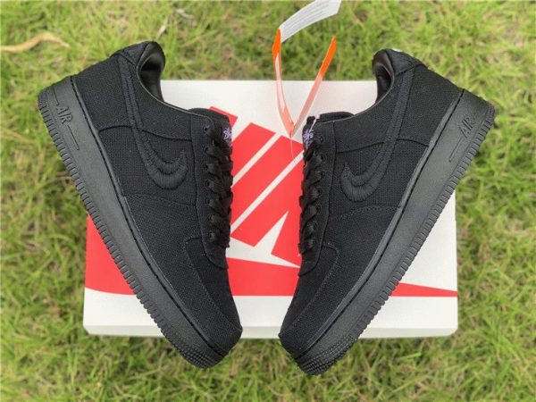 Stussy x Nike Air Force 1 Lows black