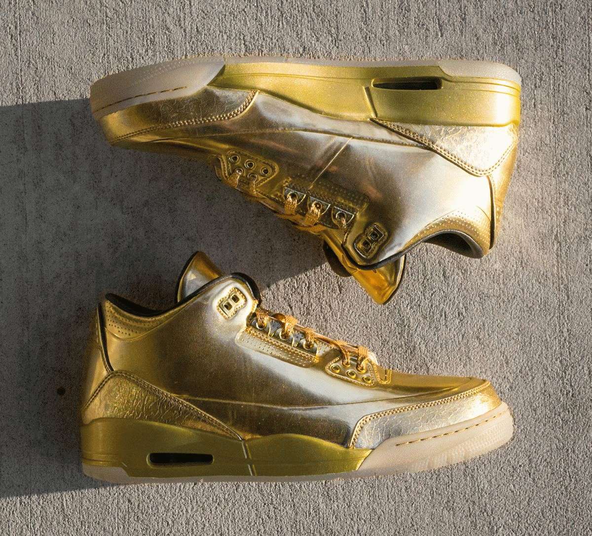 Unearth Ushers Gold Air Jordan 3 Sample