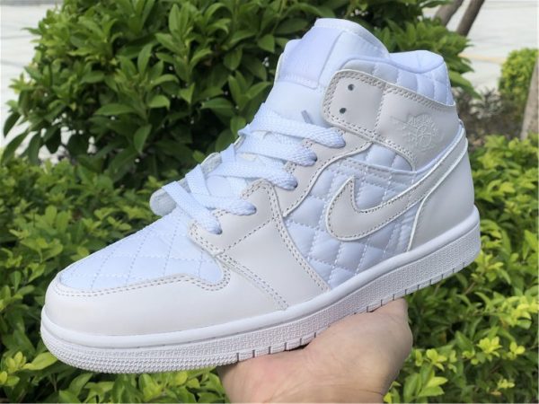where to buy Air Jordan 1 Mid Quilted White